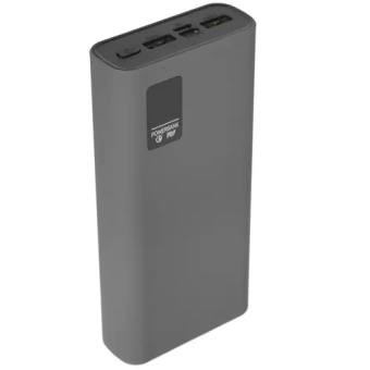 Зарядное устройство Power bank Olmio QR-20 20000mAh QuickCharge3.0 серый