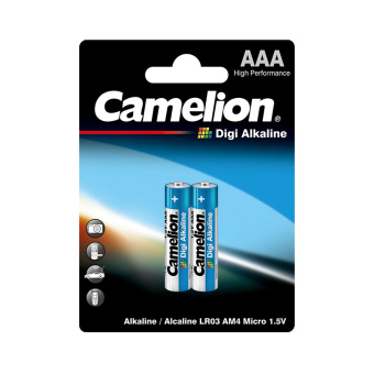 Батарейка Camelion Digi Alkaline AAA 1.5V LR03-BP2DG