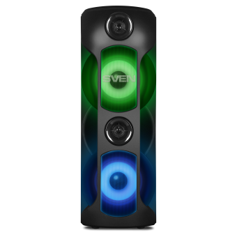 SVEN PS-720, черный, акустическая система, 80W, TWS, Bluetooth, FM, USB, microSD, LED-display