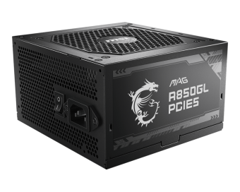 Блок питания MSI MAG A850GL PCIE5, 850W, Active PFC, 80+ GOLD, Full Modular, MAG A850GL PCIE5