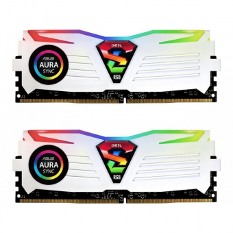 Оперативная память 16GB Kit (2x8GB) GEIL DDR4 3000MHz SUPER LUCE RGB WHITE GLWS416GB3000C16ADC