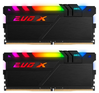 Оперативная память 32GB Kit (2x16GB) GEIL DDR4 3200MHz EVO X II Black RGB GEXSB432GB3200C16ADC