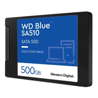 Твердотельный накопитель  500GB SSD WD BLUE SA510 2.5” SATA3 R555Мб/с W440Мб/с WDS500G3B0A