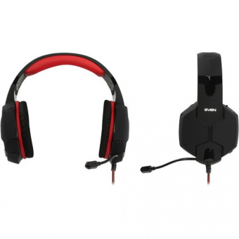 SVEN AP-G988MV Игровые стереонаушники с микрофоном черный-красный