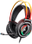 Наушники-гарнитура игровые Defender Flame черный, RGB, черный