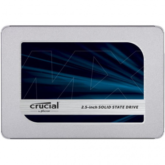 Твердотельный накопитель 1000Gb SSD Crucial MX500 2.5” SATA3 R560Mb/s, W510MB/s 7mm CT1000MX500SSD1. В комплекте адаптер от до 9,5 мм.