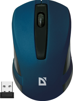 Мышь беспроводная Defender MM-605 синий,3 кнопки,1200dpi