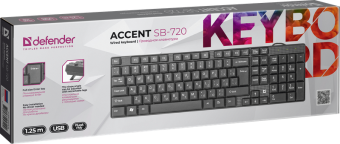 Клавиатура USB Defender Accent SB-720