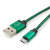 Кабель USB 2.0 Cablexpert CC-mUSB2gn1m, USB-MicroUSB, 1м, нейлоновая оплетка, алюм разъемы, зеленый