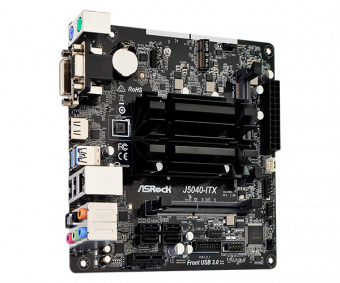 Материнская плата ASRock J5040-ITX Quad-Core J5040 3,2ГГц 2xSO-DIMM DDR4 2xSATA3 VGA DVI HDMI mITX