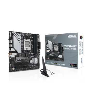 Материнская плата ASUS PRIME B650M-A WIFI II AM5 4xDDR5 4xSATA3 RAID 2xM.2 VGA HDMI DP mATX