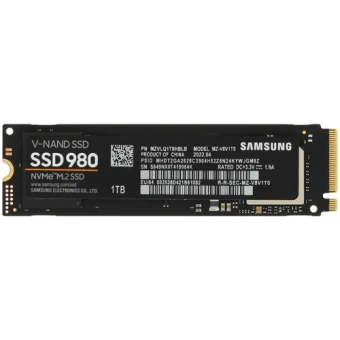 Твердотельный накопитель 1000GB SSD Samsung 980 NVMe M.2 2280 R3500Mb/s W3000MB/s MZ-V8V1T0BW
