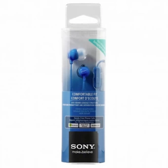 Наушники-вкладыши Sony MDREX15APLI.CE7, синий