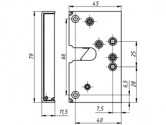 Накладной электромеханический замок для пластиковых дверей и окон Promix-SM305.00