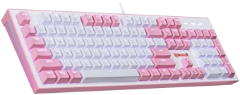 Клавиатура игровая механическая Redragon Hades, розовый