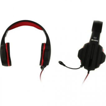 SVEN AP-G300MV Игровые стереонаушники с микрофоном черный-красный