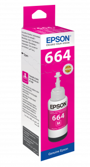 Чернила Epson 664 C13T66434A  пурпурный