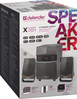 Компактная акустика 2.1 Defender X181 черный