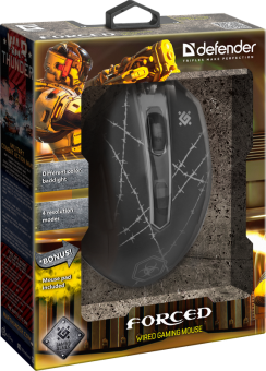 Мышь игровая Defender Forced GM-020L (Коврик в комплекте)