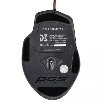 Мышь Dream Machines DM2 Comfy S BLACK <Оптический сенсор PMW3360, Плетеный шнур 1.8 m USB 12000 dpi>