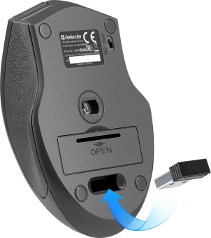 Мышь беспроводная Defender Accura Accura MM-665 черный,6 кнопок, 800-1600 dpi