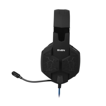 SVEN AP-U980MV Игровые стереонаушники с микрофоном черный-синий (USB, LED, 7.1)
